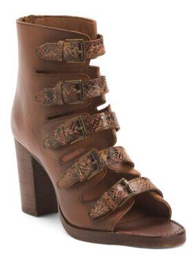 VINTAGE FOUNDRY Leather Lauralyn Heeled Sandals